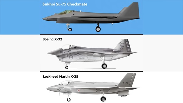 Сравнение Su-75, X-32, X-35